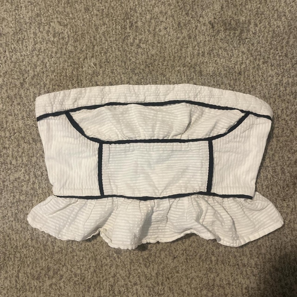 free people black and white tube top
